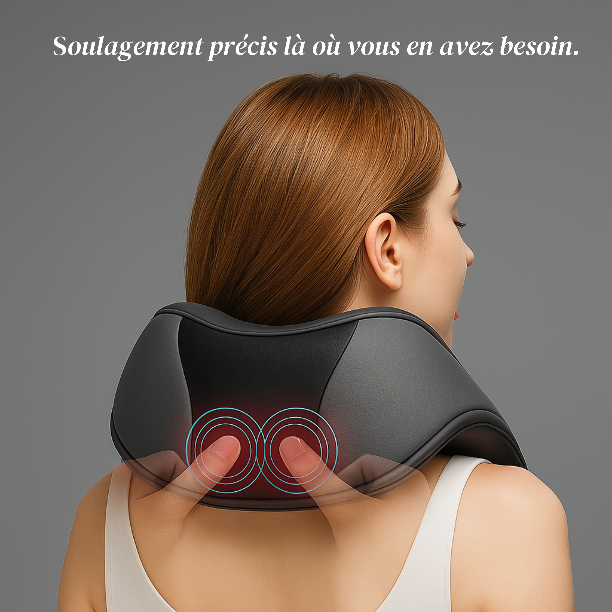 Relaxnuque 4 en 1 - Masseur Chauffant Cervical & Dos