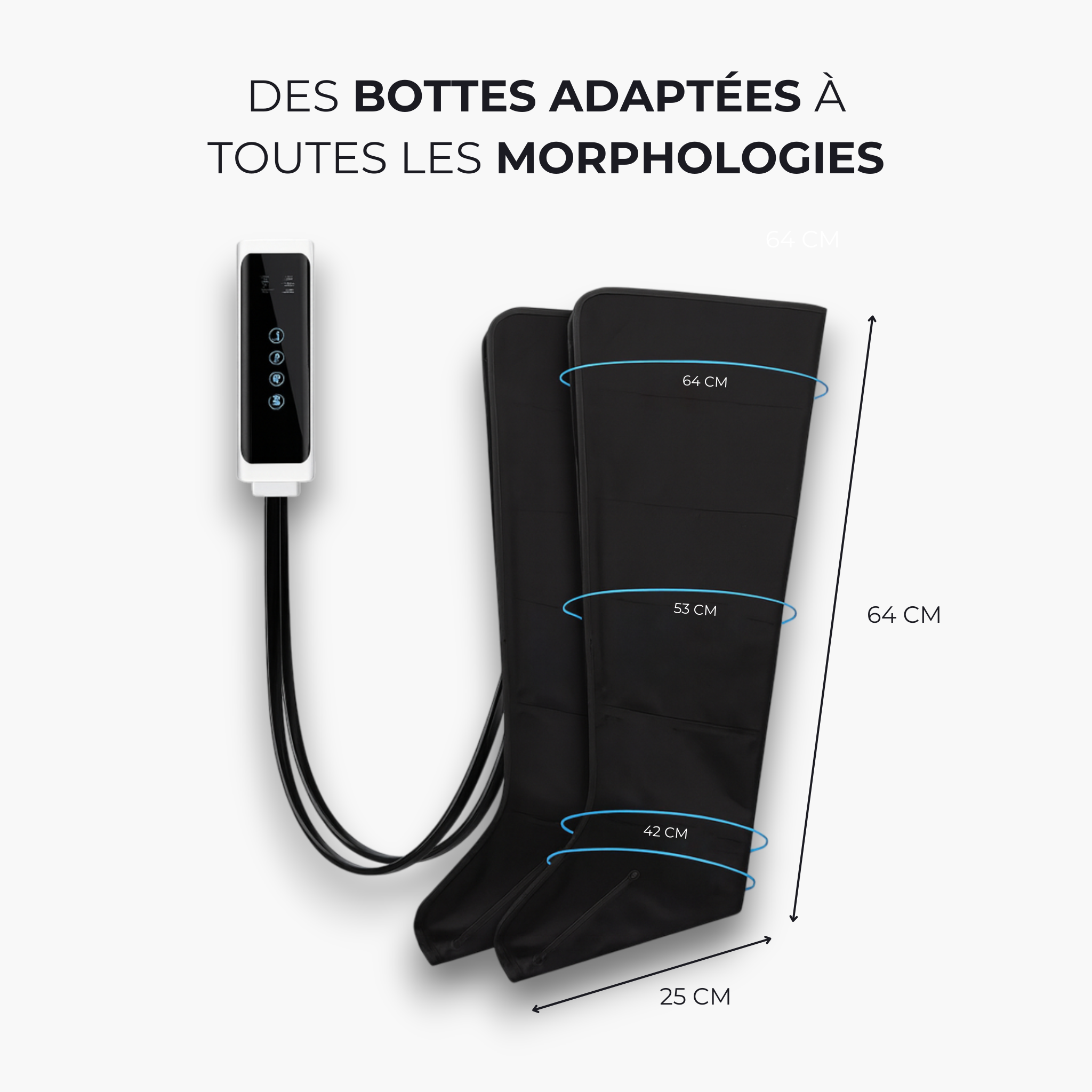 Bottes de pressothérapie, drainage et massage à domicile