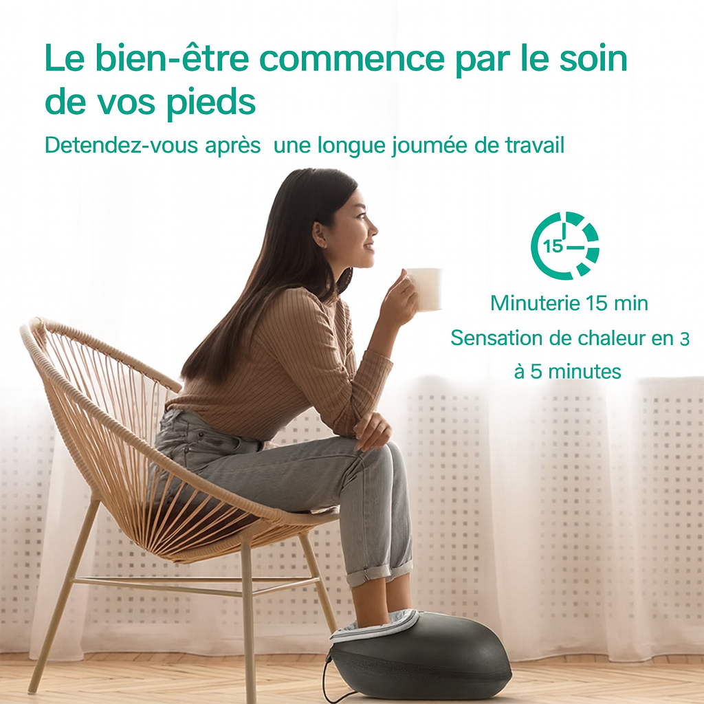 PiedZen – Masseur de pieds chauffant & relaxant