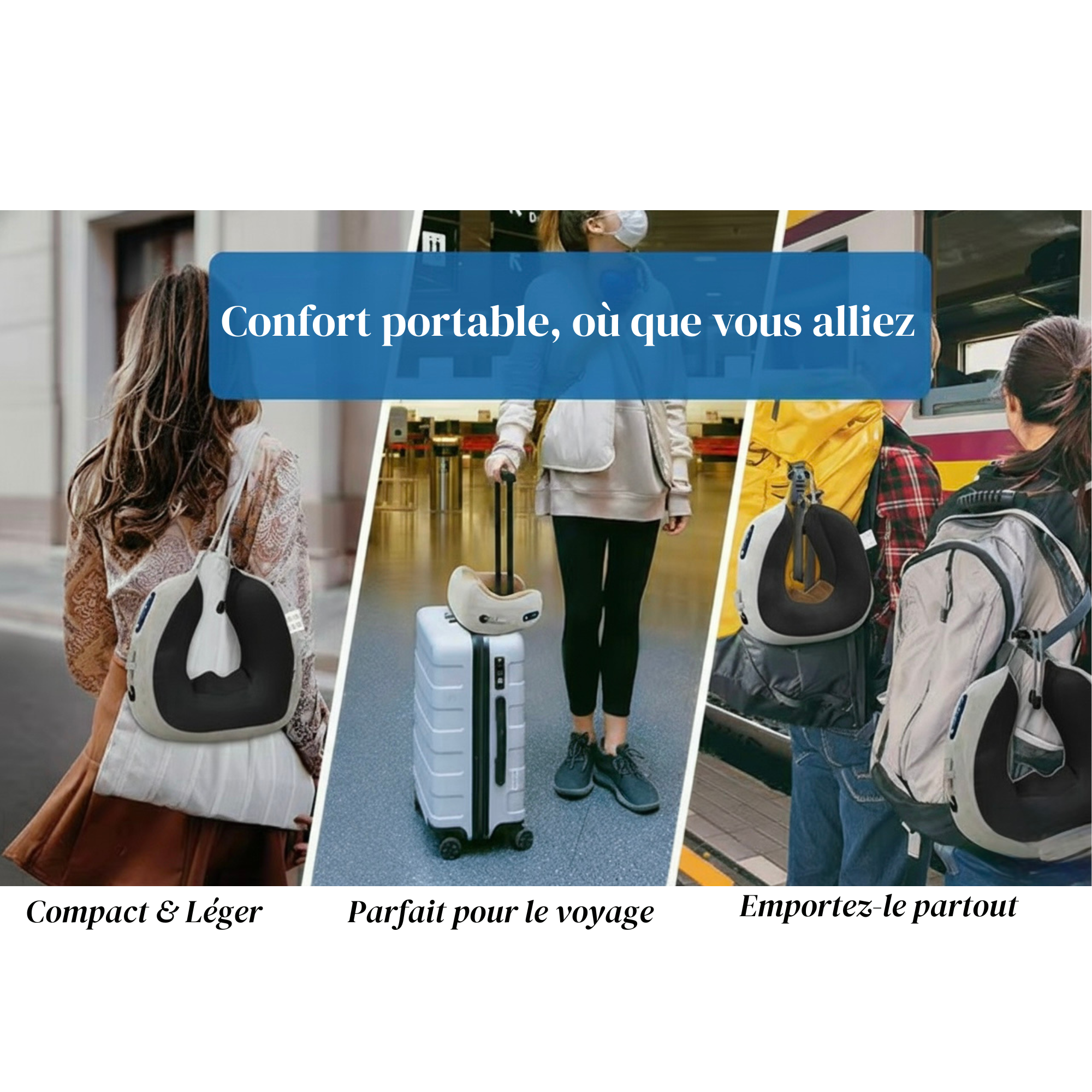 Relaxcou – Oreiller Massant Chauffant à Mémoire de Forme